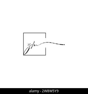 ZM siganture logo concept in high quality professional design that will print well across any print media Stock Vector