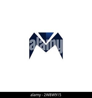 M Logo Vector Design. M initial Logo Stock Vector