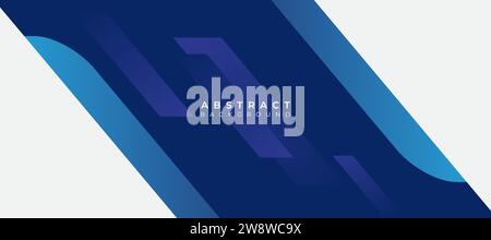 modern geometric blue background vector. background vector illustration. modern blue background Stock Vector