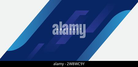 modern geometric blue background vector. background vector illustration. modern blue background Stock Vector