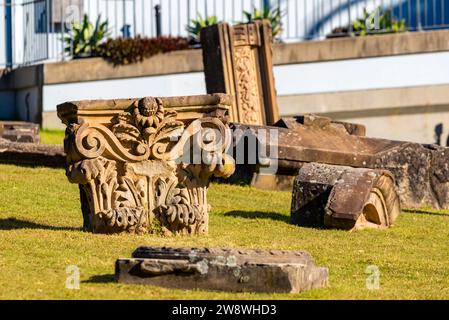 Part of the installation 'Memory is Creation without End' on the Tarpien Way in Central Sydney, Australia. Installed in 2000 by Kimio Tsuchiya Stock Photo