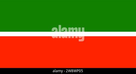 the national flag of tatarstan. proportion 3:5 Stock Vector