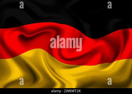 German flag of germany Stock Photo