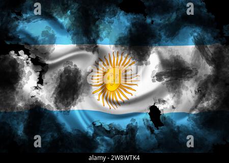 Argentinian flag Stock Photo