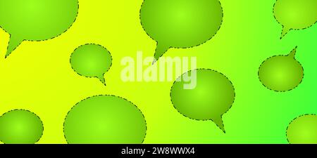 GREEN BACKGROUND WITH GREEN BALLOONS Stock Vector