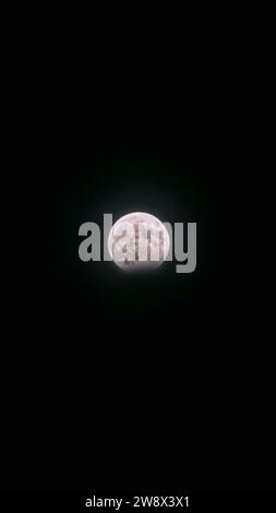 Lunar eclipse of 28 october 2023 Stock Photo