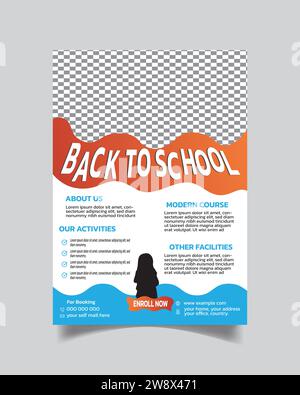 Elegant Kids Learning Flyer Template and School Admission Advertisement ...