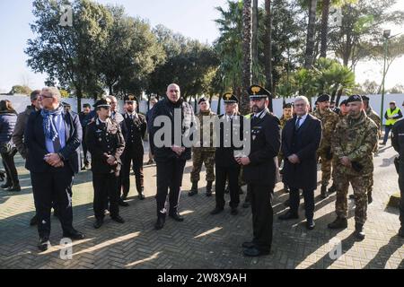 News - Italian Defence Minister Guido Crosetto in Caivano Italian Defence Minister Guido Crosetto visiting the Delphinia centre in Caivano Napoli Caivano Italy Copyright: xAntonioxBalascox/xLiveMediax LPN 1171112 Stock Photo