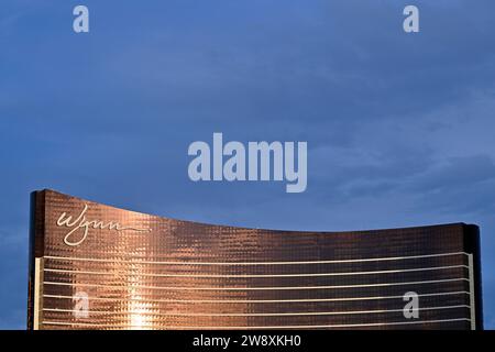 Las Vegas, Nevada, USA. 21st Dec, 2023. The Wynn Las Vegas hotel-casino is seen on Thursday, December 21, 2023. The 45-story hotel, built on the former site of the Desert Inn resort, opened in 2005. (Credit Image: © David Becker/ZUMA Press Wire) EDITORIAL USAGE ONLY! Not for Commercial USAGE! Stock Photo