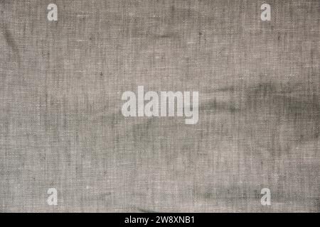 Natural color linen fabric texture closeup as fabric background Stock Photo