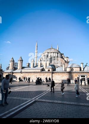 Istanbul, Turkiye - DEC 21, 2022: The Nuruosmaniye Mosque is an 18th century Ottoman mosque located in Fatih, Istanbul. It was inscribed in the Tentat Stock Photo