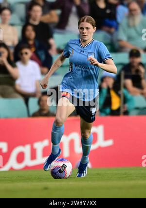 Lilyfield, Australia. 22nd Dec, 2023. Cortnee Brooke Vine of Sydney FC team is seen in action during the Women's A-League 2023/24 season round 9 match between Sydney FC and Brisbane Roar FC held at the Leichhardt Oval. Final score; Sydney FC 1:1 Brisbane Roar FC. (Photo by Luis Veniegra/SOPA Images/Sipa USA) Credit: Sipa USA/Alamy Live News Stock Photo