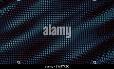 waves of colorful points. Digital data splash of point array. Futuristic smooth glitch UI element Stock Vector