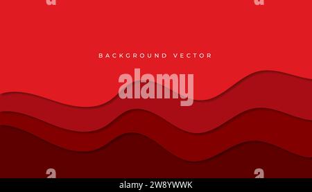 wavy flat background vector illustration. background vector illustration. modern background vector eps10 Stock Vector