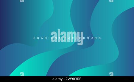 dynamic wave background vector. wavy background vector illustration Stock Vector