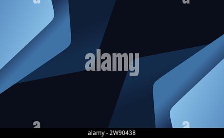 geometric gradient blue background vector. gradient background vector. geometric background Stock Vector