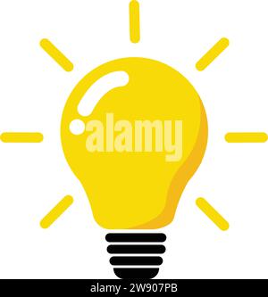T Bulb Icon Vector T Bulb Ideas Symbol Illustration Stock Vector