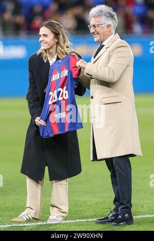 Barcelona, Spain. 21st, December 2023. Mapi Leon of FC Barcelona seen after the UEFA Women’s Champions League match between FC Barcelona and FC Rosengaard at Estadi Johan Cruyff in Barcelona. (Photo credit: Gonzales Photo - Ainhoa Rodriguez). Stock Photo