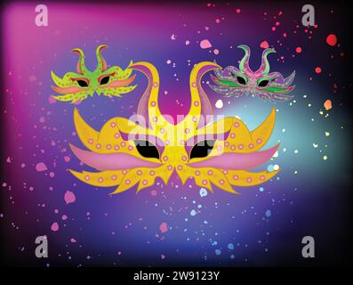 CARNIVAL MASK Stock Vector