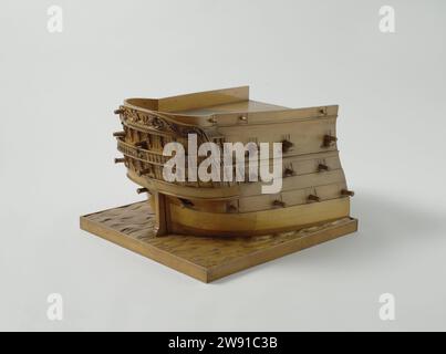 Model of the Stern of an 84-Gun Ship of the Line, W. Janssen, 1820 ...