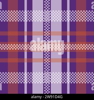 Tartan scotland seamless plaid pattern retro background fashion Stock Vector