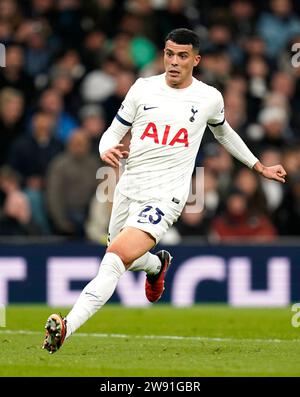 Pedro Porro #23 Of Tottenham Hotspur Takes A Corner During The Premier ...