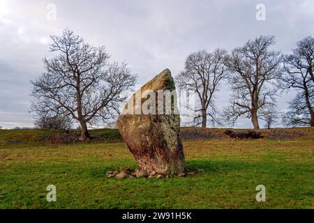 Mayburgh Henge. Eamont Bridge, Cumbria. Stock Photo