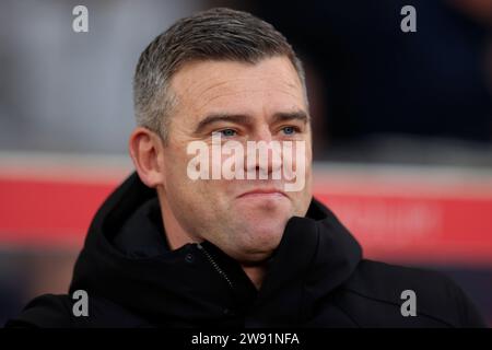 Steven Schumacher the Stoke City manager at the end of the Sky Bet ...