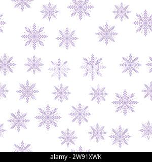 Purple snowflakes overlayer transparent background Stock Vector