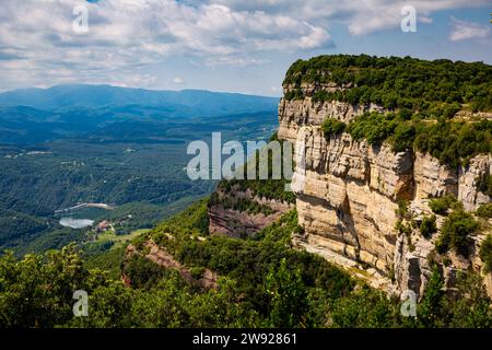 Scenic cliffs in the Tavertet area. Central Catalonia Stock Photo