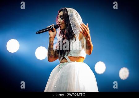 AMSTERDAM - The Dutch singer Tabitha during an AFAS Live performance. The artist gives her biggest concert to date with her show 'Life Lessons'. ANP PAUL BERGEN netherlands out - belgium out Stock Photo