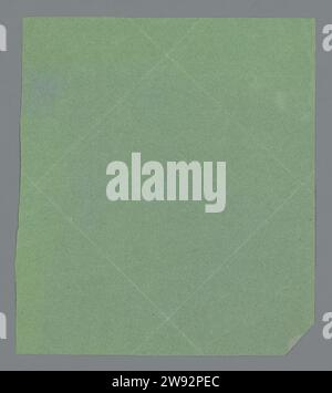 Plain green paper, anonymous, 1800 - 1900 decorated paper paper. paint