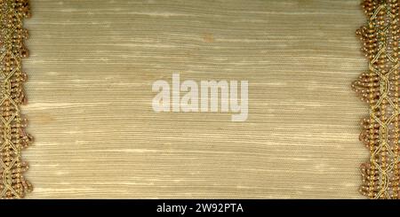 light brown jute fabric texture useful as a background Stock Photo