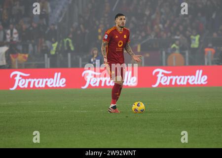 ROMA, Lazio, ITALIA. 23rd Dec, 2023. 12/23/2023 Rome, Olympic Stadium, football match valid for the 2023/24 Serie A championship between AS Roma vs SSC Napoli.In the picture: paredes roma (Credit Image: © Fabio Sasso/ZUMA Press Wire) EDITORIAL USAGE ONLY! Not for Commercial USAGE! Stock Photo