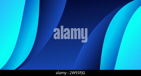 wavy blue background vector illustration. wavy background vector eps10 Stock Vector