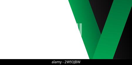 geometric green black background vector illustration. Suit for banner, brochure, cover, flyer, poster. Stock Vector