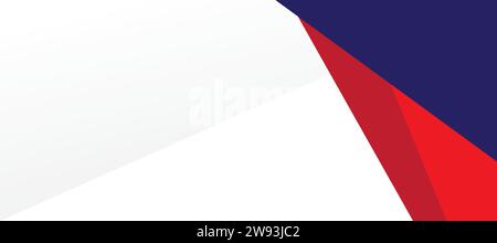 geometric red blue background vector illustration. Suit for banner, brochure, cover, flyer, poster. Stock Vector