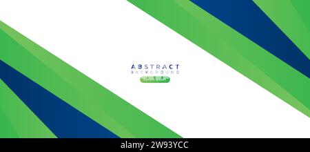 geometric blue green background vector. geometric background vector illustration. Suit for banner, brochure, cover, flyer, poster. Stock Vector