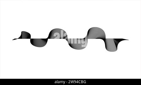 colorful vector design illustration of dynamic sound waves, radio frequency modulation, random sound wave Stock Vector
