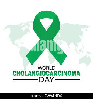 World Cholangiocarcinoma Day Vector illustration. Suitable for greeting card, poster and banner. Stock Vector