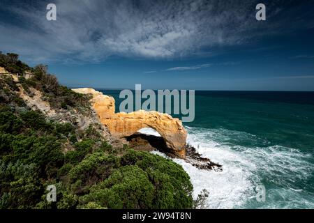 Famous Arch in Port Campbell National Park, along the Great Ocean Road. Stock Photo