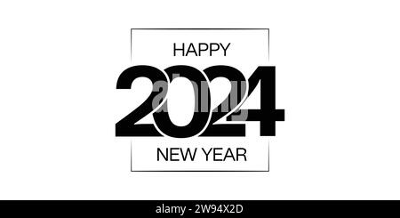 Happy New Year 2024. Vector illustration Stock Vector Image & Art - Alamy