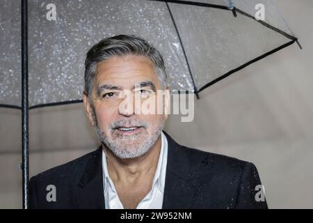 George Clooney, American actor, Hollywood star, director,  attends the 'The Boys in the Boat' UK premiere, London Stock Photo