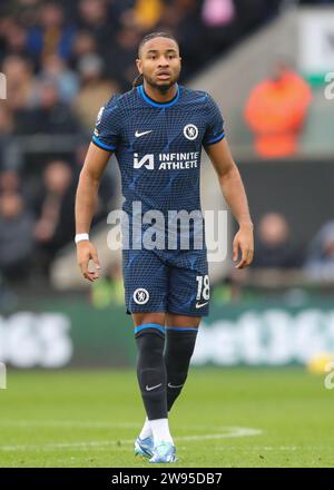 Wolverhampton, UK. 24th Dec, 2023. Christopher Nkunku of Chelsea, during the Premier League match Wolverhampton Wanderers vs Chelsea at Molineux, Wolverhampton, United Kingdom, 24th December 2023 (Photo by Gareth Evans/News Images) Credit: News Images LTD/Alamy Live News Stock Photo
