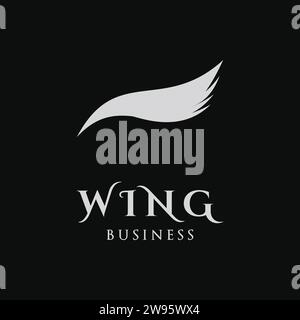 Wing Icon Logo Design Template Stock Vector