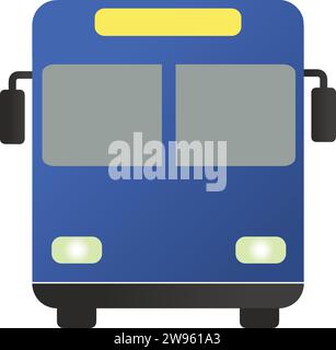 Bus sign color| Truck sign Silhouette | School bus icon in vector Stock Vector