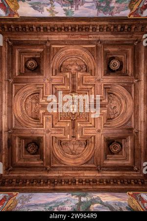Interiors of the Palazzo Farnese. One of the many beautifully painted ...