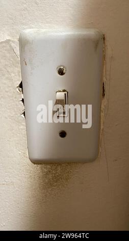 Old light switch Stock Photo