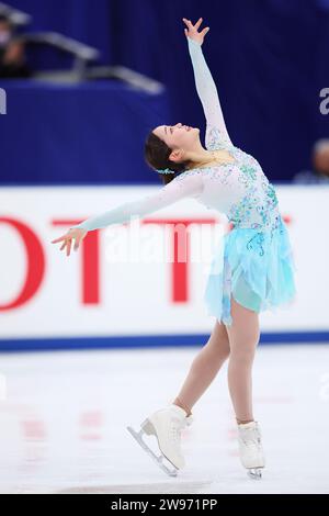 Maria Egawa,  DECEMBER 22, 2023 - Figure Skating :  Japan Figure Skating Championships 2023  Women's Short Program  at Big Hat in Nagano, Japan.  (Photo by Naoki Morita/AFLO SPORT) Stock Photo