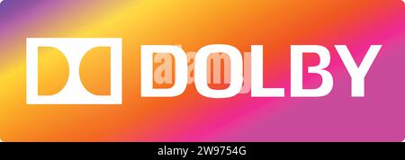 Dolby logo Brand and letters | Digital icon logo Stock Vector